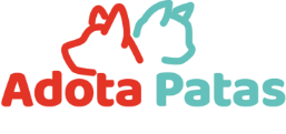 Silhueta de cachorro e gato, logotipo do Adota Patas